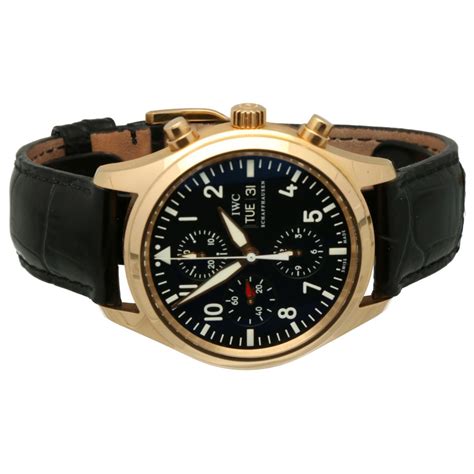 IWC Pilot Chronograph Fliegeruhr Chronograph Rosegold Ref..